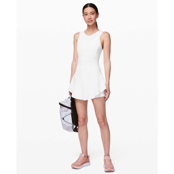 lululemon athletica Dresses & Skirts - NWT Lululemon Serene Stride Dress White Shorts
